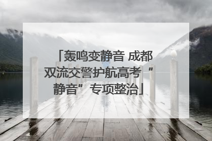 轰鸣变静音 成都双流交警护航高考“静音”专项整治
