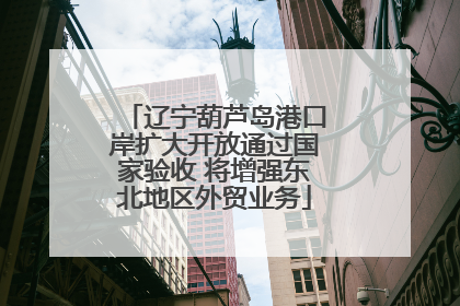 辽宁葫芦岛港口岸扩大开放通过国家验收 将增强东北地区外贸业务
