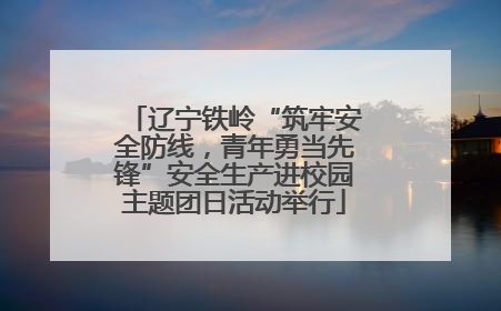 辽宁铁岭“筑牢安全防线，青年勇当先锋”安全生产进校园主题团日活动举行