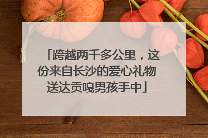 跨越两千多公里，这份来自长沙的爱心礼物送达贡嘎男孩手中