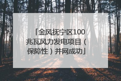 金风抚宁区100兆瓦风力发电项目（保障性）并网成功