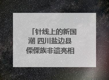 针线上的新国潮 四川盐边县傈僳族非遗亮相西博会｜图集