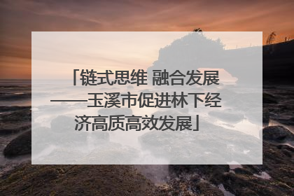 链式思维 融合发展——玉溪市促进林下经济高质高效发展