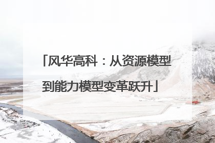 风华高科：从资源模型到能力模型变革跃升