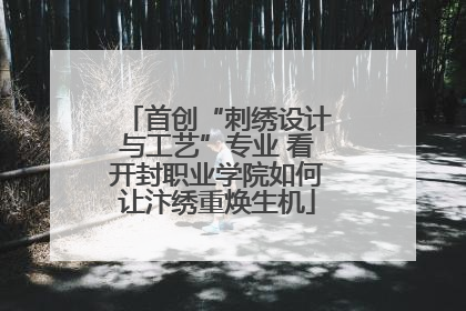 首创“刺绣设计与工艺”专业 看开封职业学院如何让汴绣重焕生机