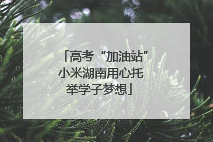 高考“加油站” 小米湖南用心托举学子梦想