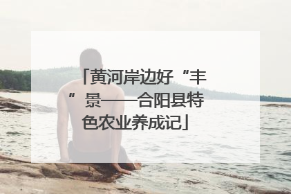 黄河岸边好“丰”景——合阳县特色农业养成记