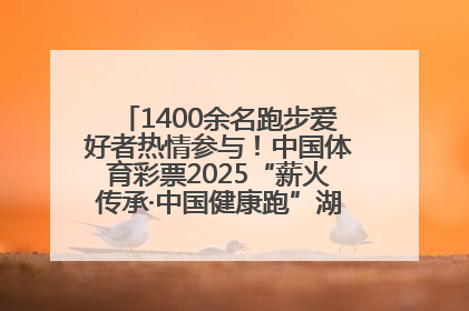 1400余名跑步爱好者热情参与！中国体育彩票2025“薪火传承·中国健康跑”湖南靖州站激情开赛