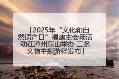 2025年“文化和自然遗产日”福建主会场活动在漳州东山举办 三条文物主题游径发布