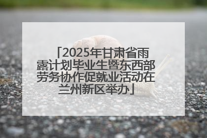 2025年甘肃省雨露计划毕业生暨东西部劳务协作促就业活动在兰州新区举办