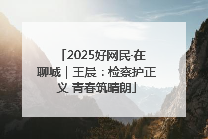 2025好网民·在聊城｜王晨：检察护正义 青春筑晴朗