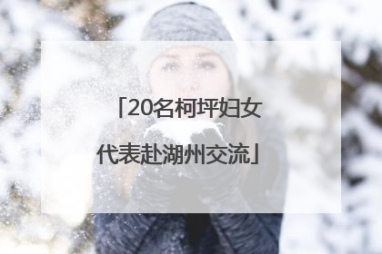 20名柯坪妇女代表赴湖州交流