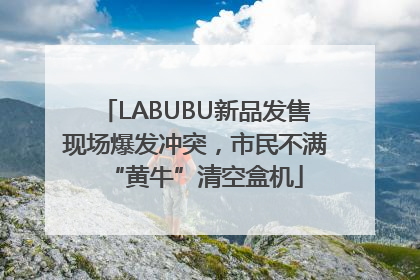 LABUBU新品发售现场爆发冲突，市民不满“黄牛”清空盒机