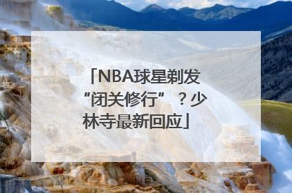 NBA球星剃发“闭关修行”？少林寺最新回应